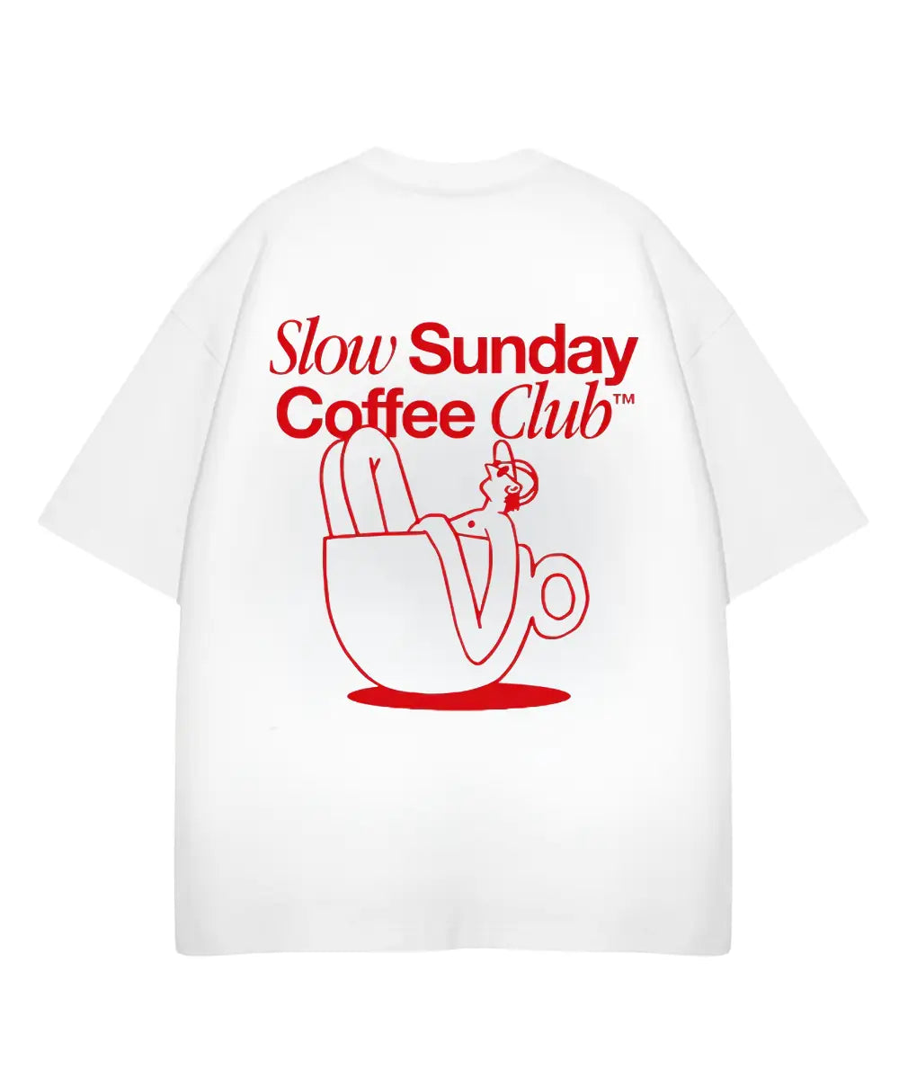 SLOW SUNDAY CLUB PREMIUM OVERSIZED TEE